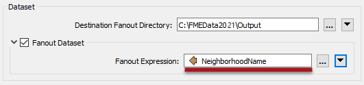 Setting a Fanout Expression with an attribute